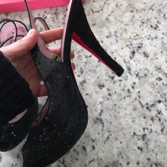 Betsey Johnson designer sparkly heels - Picture 4 of 7